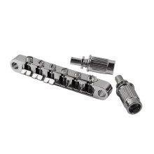 Vintage LP Guitar Bridge & Tailpiece Set, Compatible with LP Electric Guitars, Enhanced Durability & Tone Silver