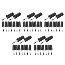 50Pcs Black Nail Polish Brush Replacement for DIY Gel Liquid Nail Art