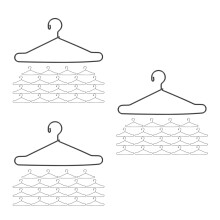 60Pièces Supports Métalliques Pour Organiser Vêtements De