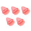 5Ensembles Oreilles De Casque Rose Décor Cartoon 5