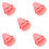5Ensembles Oreilles De Casque Rose Décor Cartoon 6