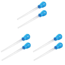 6Pcs Aquarium Cleaning Tool Blue Durable Tpr Pipette Fish Tank Cleaner