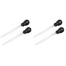 4Pcs Aquarium Cleaning Tool Black Fish Tank Pipette Durable and Safe