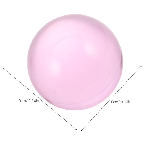 Pink Resin Clear Balls for Juggling Circus Stage Performance 1