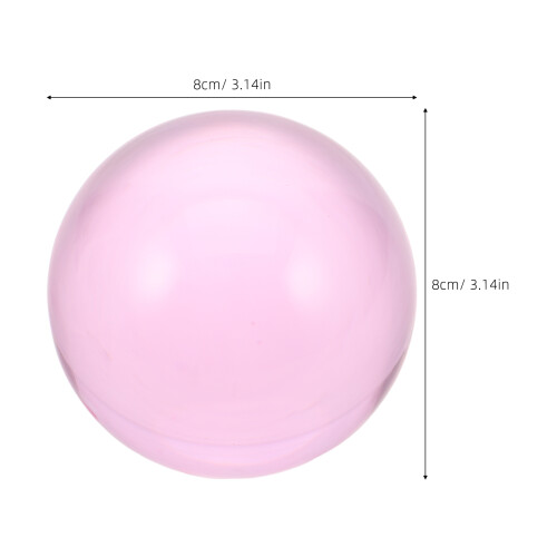 Pink Resin Clear Balls for Juggling Circus Stage Performance 2