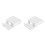 2Pcs Ps Waterproof Wall Socket Cover White Home Use Splash Protector 4