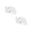 2Pcs Ps Waterproof Wall Socket Cover White Home Use Splash Protector 5