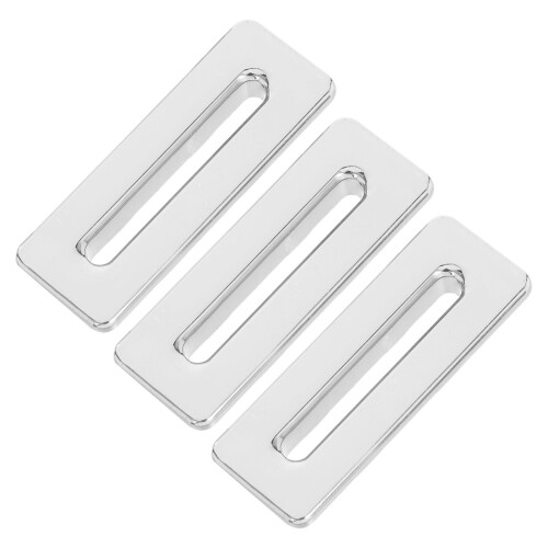 15Pcs Silver Tub Overflow Cover Plate Decorative Sink Overflow Cap 1