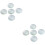 10Pcs Transparent Double Convex Glass Lens for Lab Optical Experiments 6