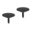 2Pcs Home Use Black Copper Bathtub Drain Plugs with Rotating Design 5