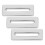15Pcs Silver Tub Overflow Cover Plate Decorative Sink Overflow Cap 3