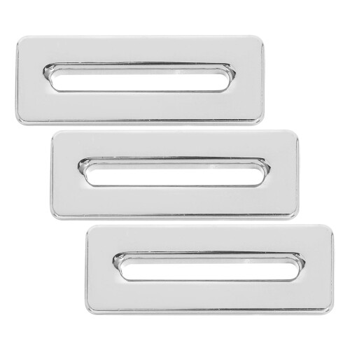 15Pcs Silver Tub Overflow Cover Plate Decorative Sink Overflow Cap 2