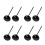 600Pairs Premium Black DIY Plastic Doll Eyes for Craft Projects 2