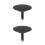 2Pcs Home Use Black Copper Bathtub Drain Plugs with Rotating Design 8