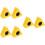 6Pcs ABS Microphone Logo Flags Yellow Triangle for Mic Station Use 7