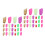280Pièces Coques Chat Colorées Confortables Protection Longue 7