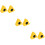 6Pcs ABS Microphone Logo Flags Yellow Triangle for Mic Station Use 9