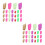 280Pièces Coques Chat Colorées Confortables Protection Longue 8