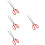 4Pcs Anti-Slip Silicone Tip Crab Clips Multi-Function Long Tongs 6