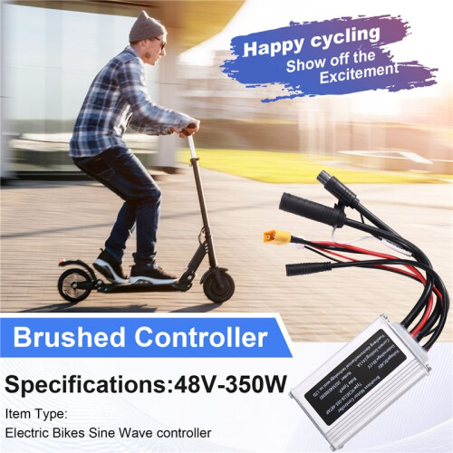 Car Electric Bikes Sine Wave Controller 48V 350W 14A Brushless Motor Controller for Bafang Protocol Instrument 1