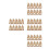 40Pcs Lightweight Kraft Paper Cup Handle Carrier for Hot Cold Drink 8