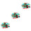 3Pcs Assorted Color Game Markers Plastic Chips for Classroom Use 6