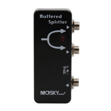 MOSKYAUDIO One Input and Two Outputs Buffer Multi-Function Splitter Electric Guitar, Electric Bass Effect