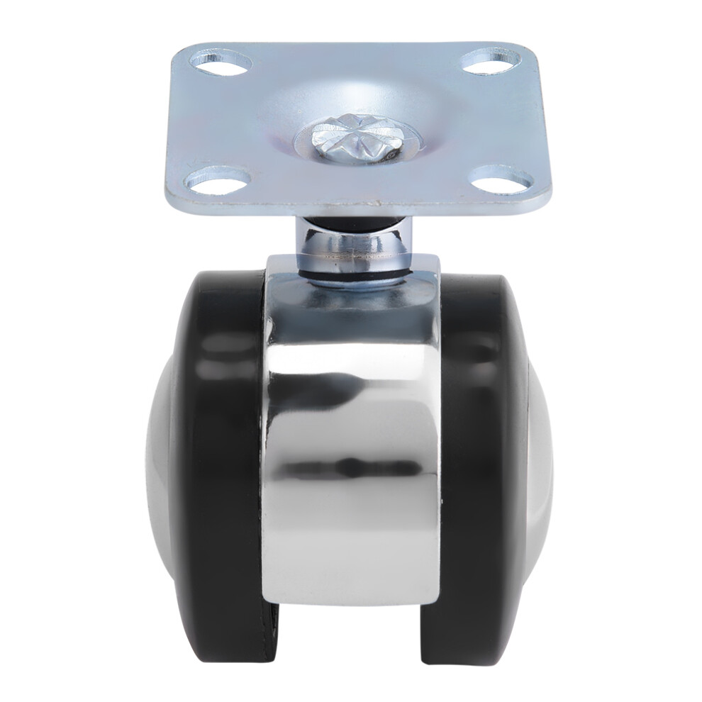 Universal Zinc Alloy Caster Wheels Load-Bearing Swivel Floor-Protecting Chair Casters Reusable Noiseless Movement Easy Installation Ergonomical Design 9357860554954