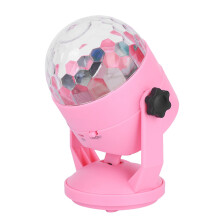 Rotating Disco Party Lights RGB LED Sound Activated Stage Light USB Plug-In DJ Karaoke Bar Home Decor - 360Degree Rotating, Healthy Lighting
