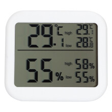 Digital Thermometer With Humidity Indicator, Indoor Led Display Hygrometer For Room Conditions, Electronic Thermometer With Comfort Level Display,