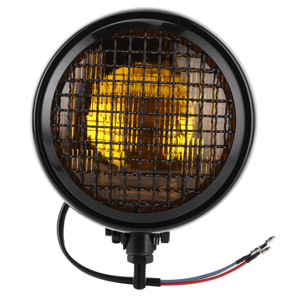 Retro Head With Mesh Grille Universal Fit Weatherproof Fog Decorative S For Modified Motorbiker Cafe Racer Bobber Light 9448483730907