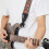 Axelremmar för Akustisk Gitarr, Broderade Axelremmar för Akustisk Gitarr, Elgitarr, Tillbehör Till Gitarr, Röd 6