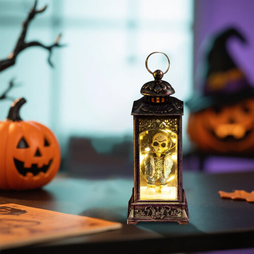Φως κεριών χωρίς φλόγα με σκελετό LED για Halloween με μπαταρία για διακοσμήσεις μπαρ 2