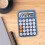 Calculator Office Calculators with Big Button, Standard Function Desktop Calculators, Pocket Basic Calculator for Home Deep Blue 6