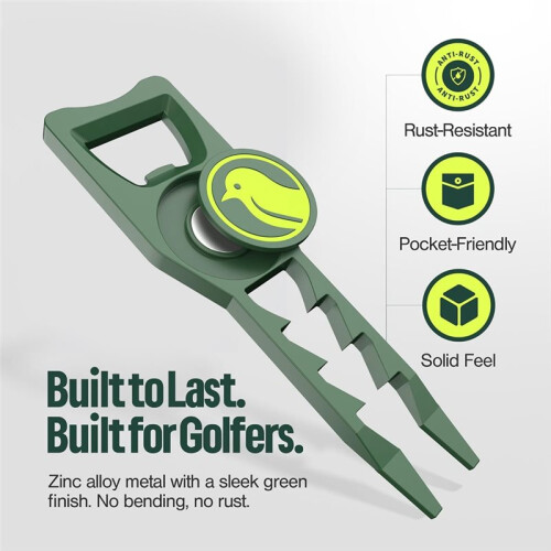 Divot Tool with   Tee Bottle Opener, Putting Alignment     Divot  Tool 2