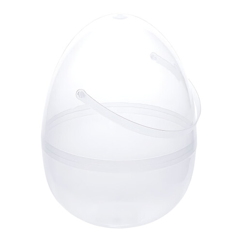 Clear Easter Eggs Jumbo Plastic Easter Eggs Large Fillable Transparent Easter Eggs Empty for Egg Hunt Supplies Easter Basket Goodies 1