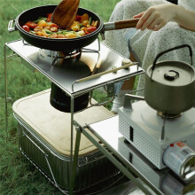 Stainless Steel Outdoor Camping Stove Portable Picnic Table for Hiking Travel IGT Table