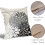 Μαξιλαροθήκες 20x20” σε μαύρο και γκρι χρώμα, μοντέρνες λινές θήκες μαξιλαριών σε 6