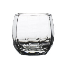 Copo baixo de vidro transparente sem chumbo, 355 ml (12 oz), próprio para lava-louças.
