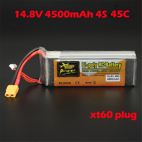 Μπαταρία Lipo ZOP Power148V4500mAh4S45C Υψηλής Απόδοσης για Τηλεκατευθυνόμενα Ελικόπτερα