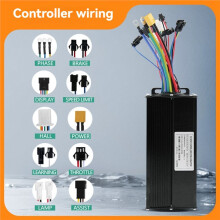 Controller per Bici Elettrica 36V 48V 52V Controller Tri-Modale 40A con Scatola di Giunzione per Accessori Modificati per Bici Elettrica