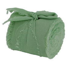 Meterware handgefertigtes Fransen-Chiffonband, ähnliches Band, Kantenband, rustikales Geschenkband für Hochzeitseinladungen, Brautsträuße,