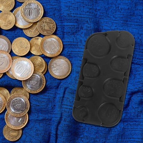1Pcs Rectangular Coin Dispenser Large Capacity Waterproof for Daily Use 3.85X1.97X0.98In 1