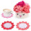 Crochet Kit for Beginners Colorful Cup Mat 1
