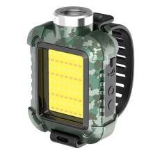 Lampe Frontale LED Rechargeable pour Activités de Plein Air, Étanche IPX5, 3 Modes et SOS, Idéale pour le Camping et le Vélo, Verte
