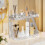 Wall-Mounted White Plastic Double Shelf for Bathroom 4