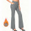 Women's Solid Fleece-Lined Yoga Pants Athletic Casual 1