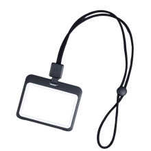 Uitschuifbaar keycord met houder voor identiteitskaart, waterbestendige transparante kaarthouder, badgehouder met uitschuifbare badgehouder.