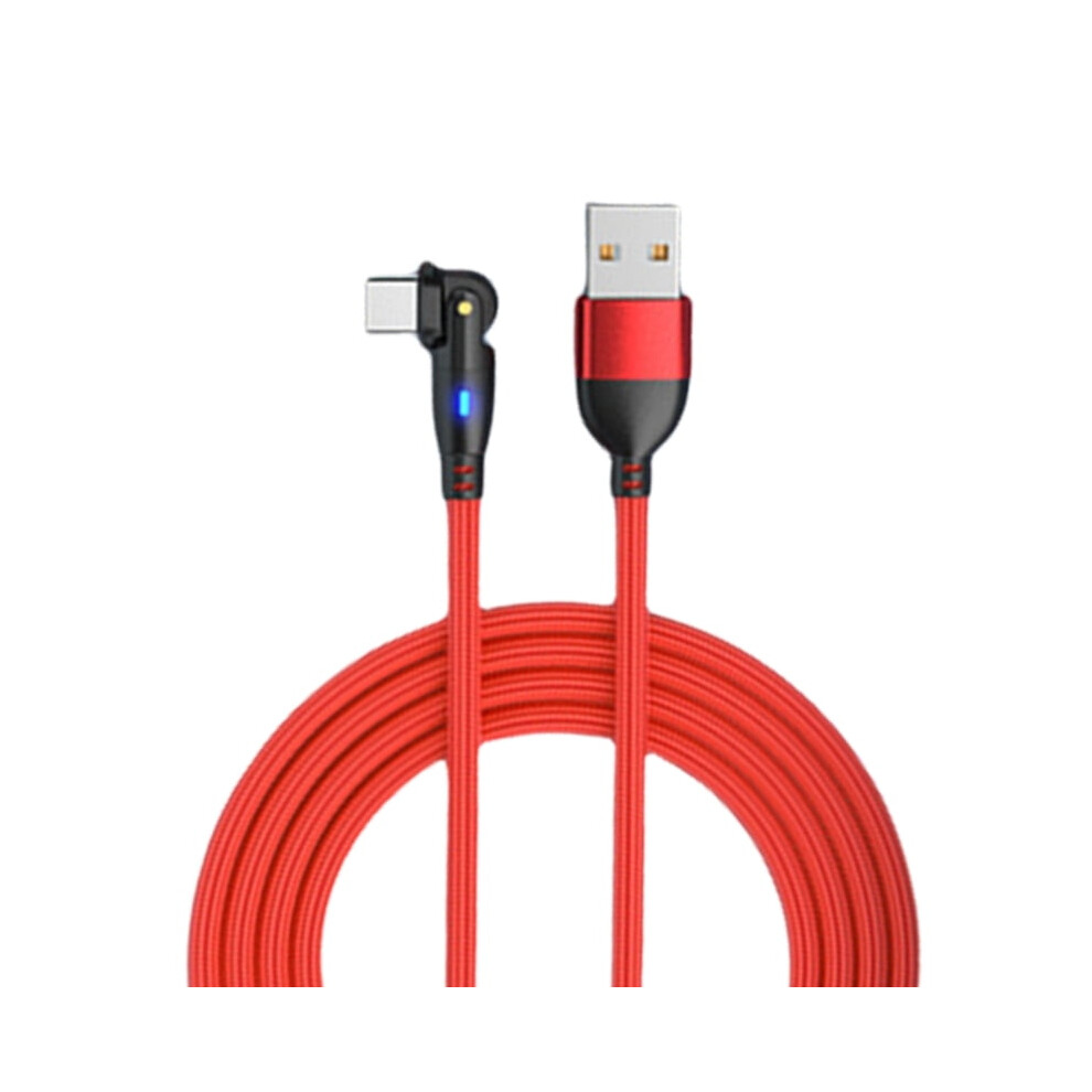 Usb To Type C Fast Charging Cable 180 Degree Rotate Data Cord For Smartphone 9358459362035