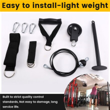 DIY Fitness Pulley Cable Set Blaster Trainer Arm Biceps Triceps Strength Trainning Attachment Gym Workout Equipment